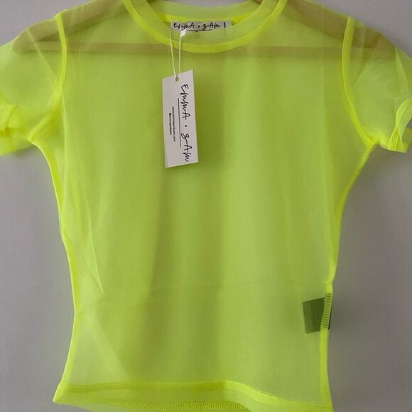 Emma&Sam crop neon top - Picture 1 of 7